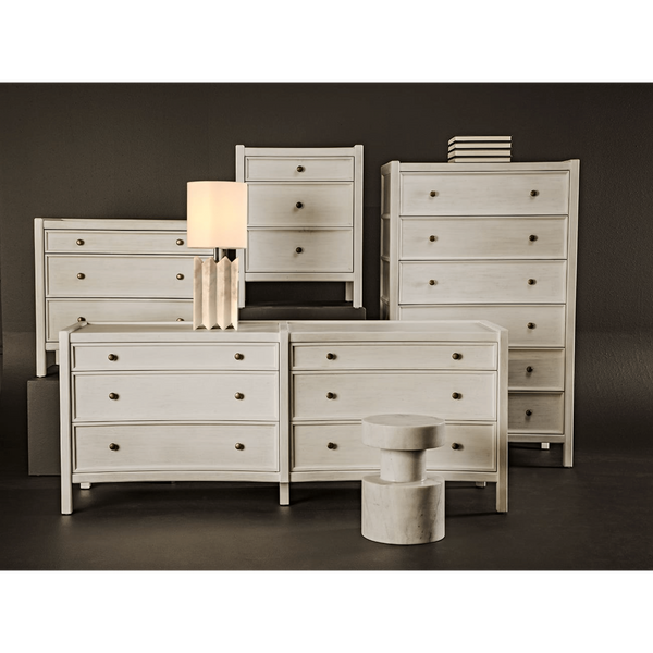 Hampton Tall Boy, Black or White Washed