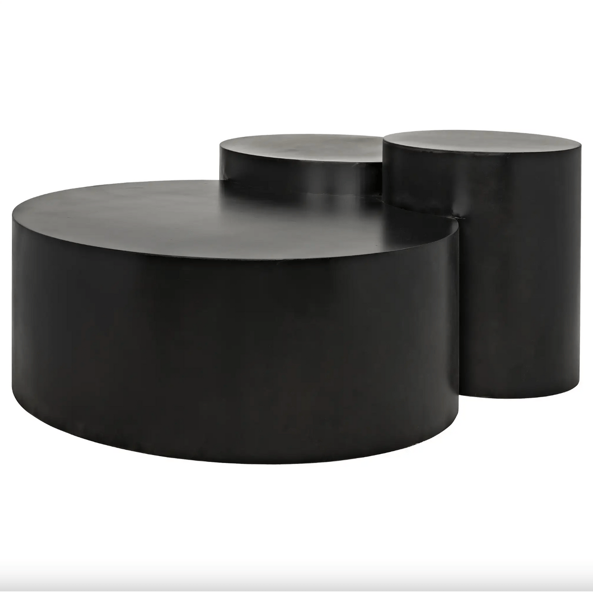 Ella Black Steel Multi-Level Coffee Table