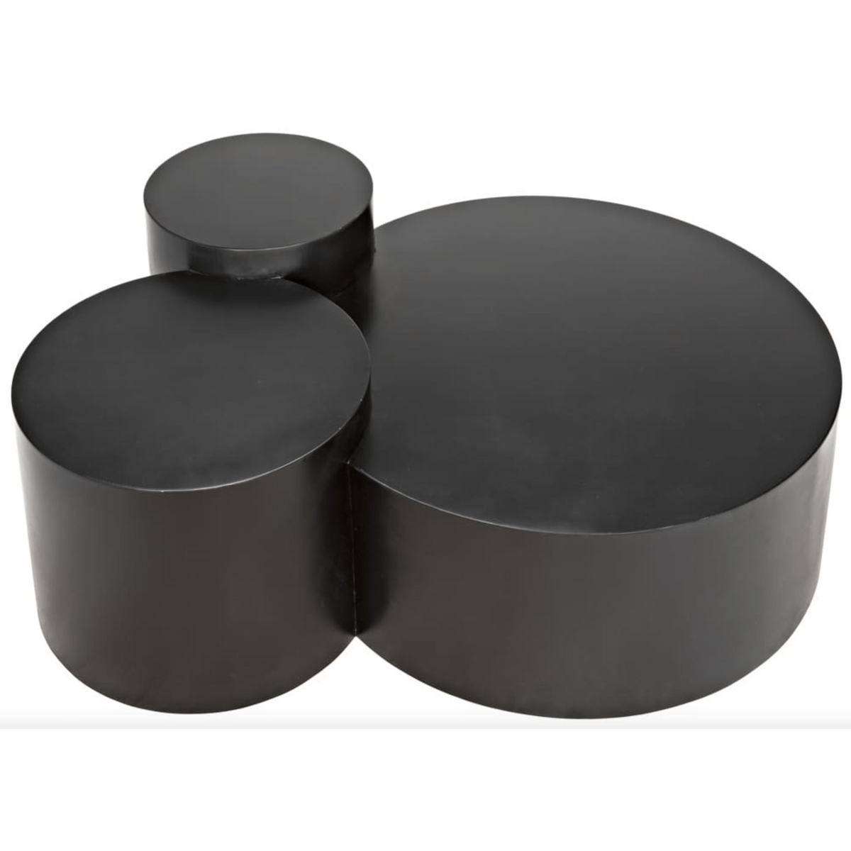 Ella Black Steel Multi-Level Coffee Table