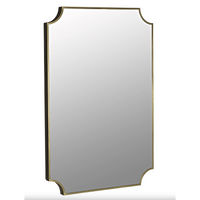 Antique Brass Convexed Rectangle Mirror