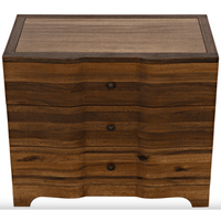 Claudie Chest in Dark Walnut and Ebony Finish