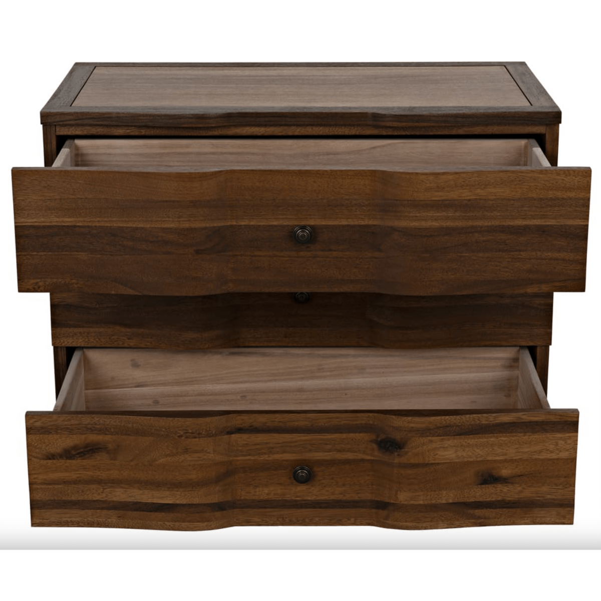 Claudie Chest in Dark Walnut and Ebony Finish