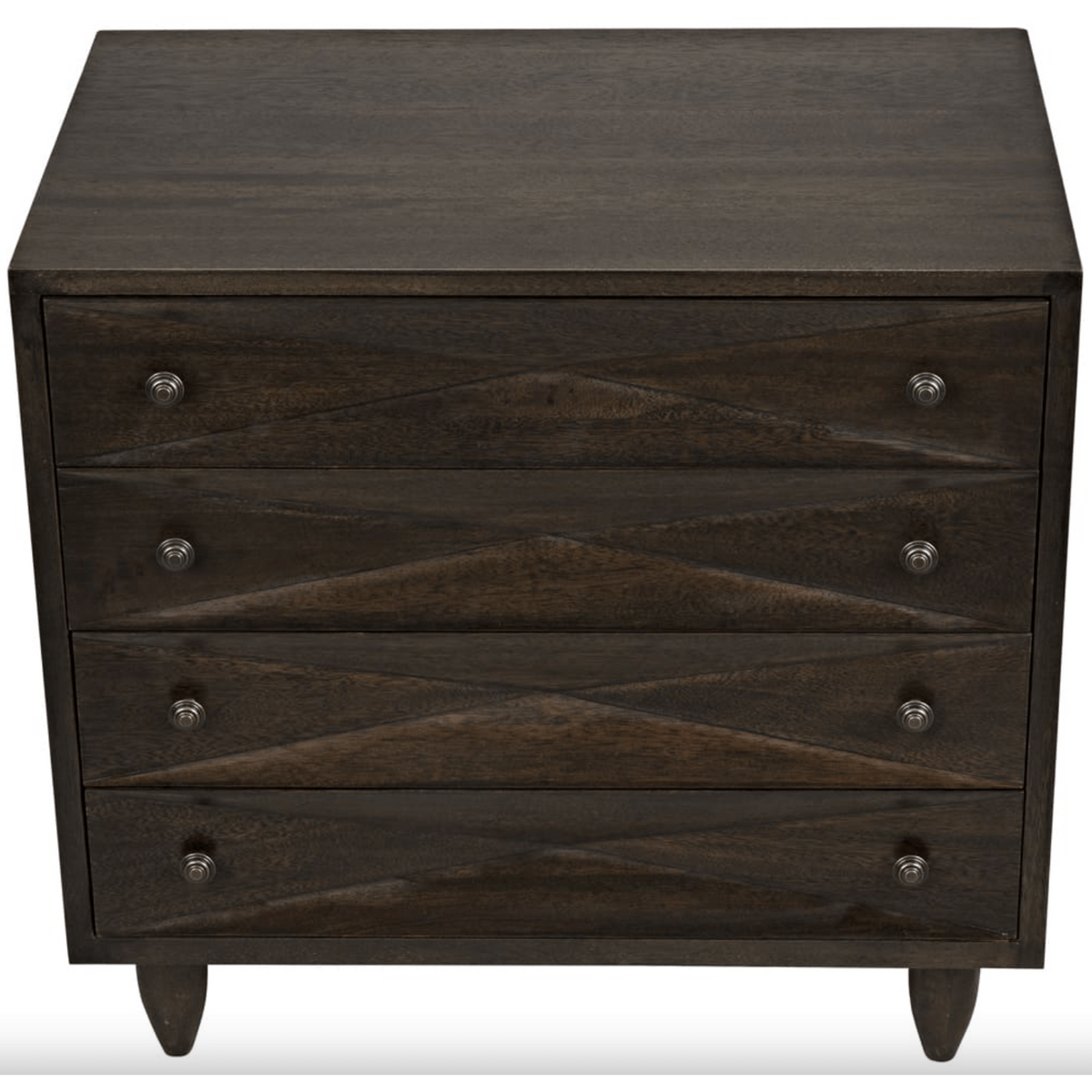 Diamond Chest in Dark or Ebony Walnut Finishes