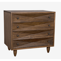 Diamond Chest in Dark or Ebony Walnut Finishes