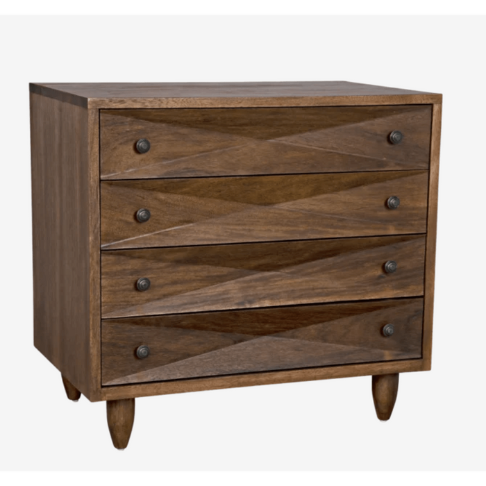 Diamond Chest in Dark or Ebony Walnut Finishes