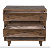 Diamond Chest in Dark or Ebony Walnut Finishes