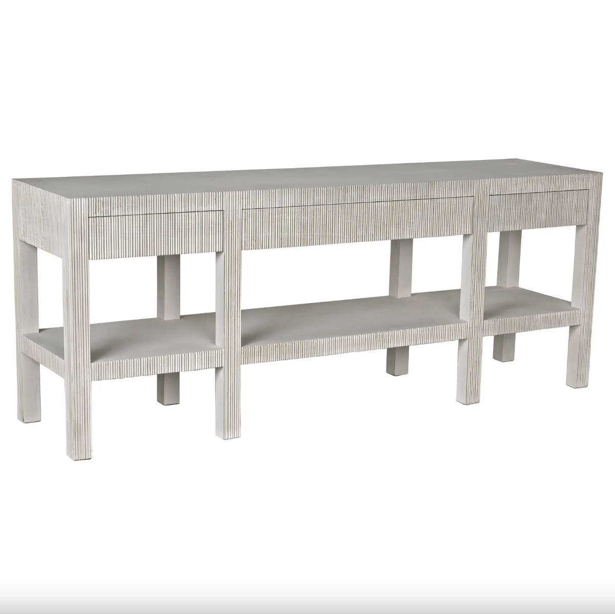Conrad Console Table, White Wash