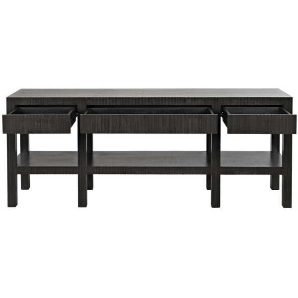 Conrad Console Table, Pale Black
