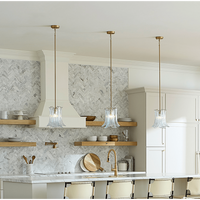 Cala Light Blue Blown Glass Pendant