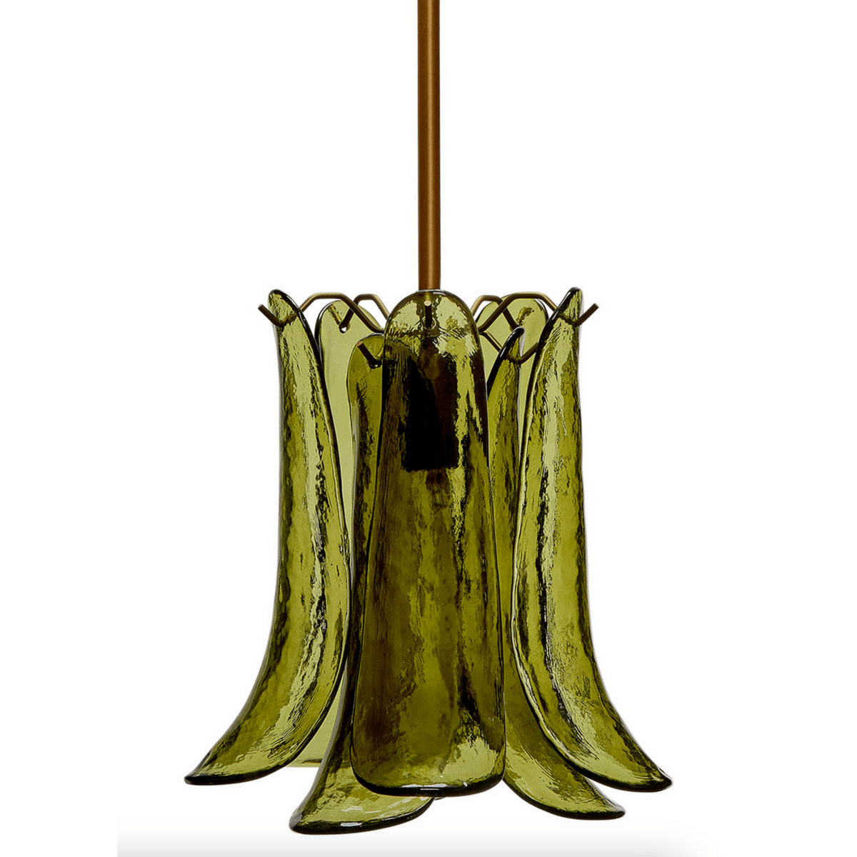 Cala Citron Green Blown Glass Pendant