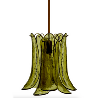 Cala Citron Green Blown Glass Pendant