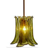 Cala Citron Green Blown Glass Pendant