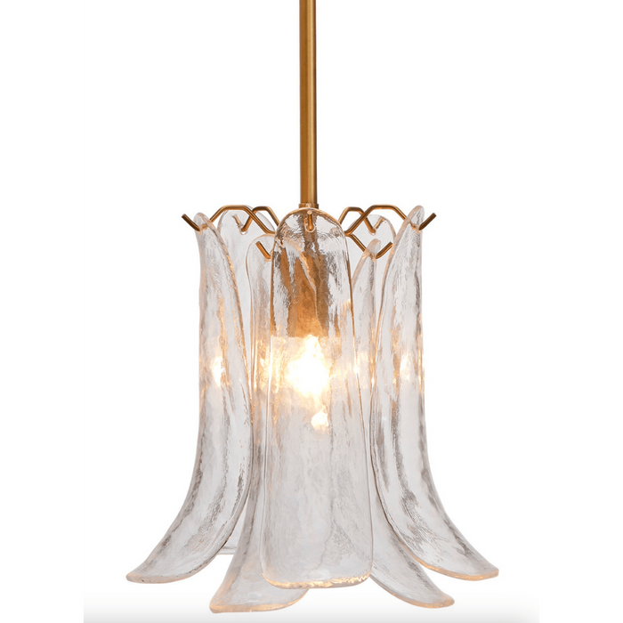 Cala Clear Blown Glass Pendant