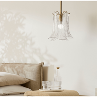 Cala Clear Blown Glass Pendant