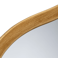 Aurora Wavy Floor Mirror, Brass or Black