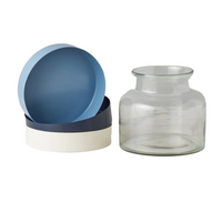 3-in-1 Glass Bloom Vase Set — Decorative Modular Glass Bloom Vase Collection