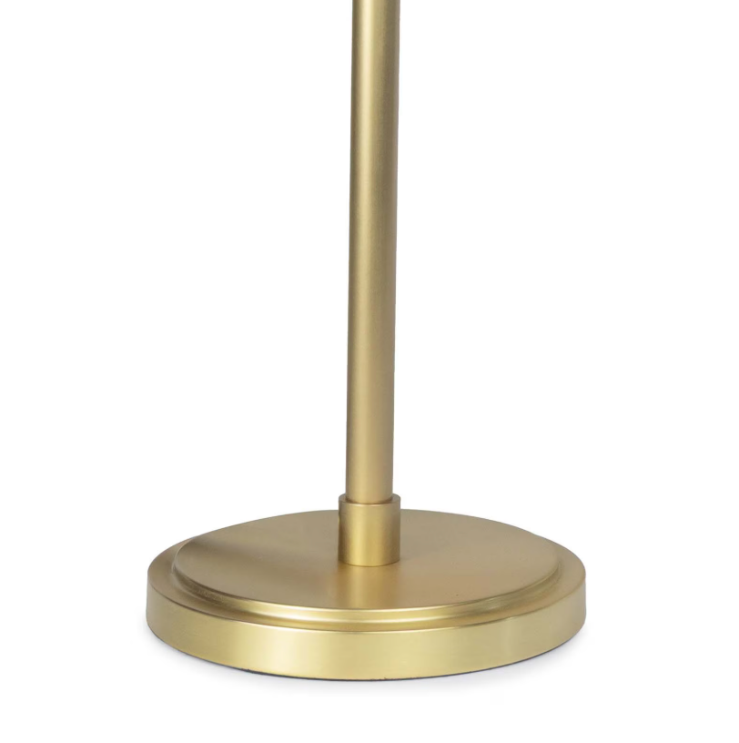 Vest Table Lamp in Brass Finish with Natural Brass Accents