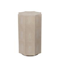Marilyn Shagreen Side Table Small Ivory Grey