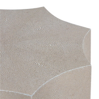 Marilyn Shagreen Side Table Small Ivory Grey