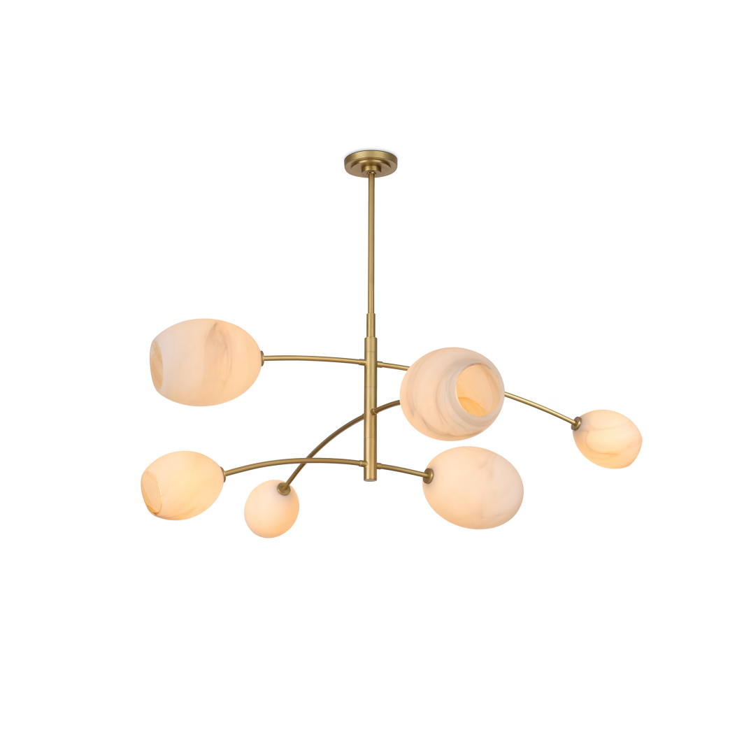 Artemis Chandelier Natural Brass