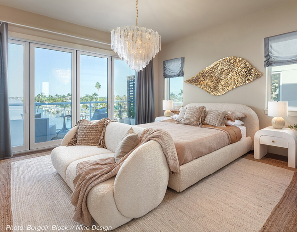 Glacier Glass & Brass Chandelier