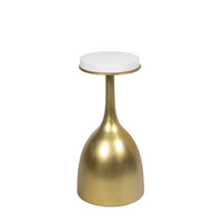 Logan Accent Table Natural Brass