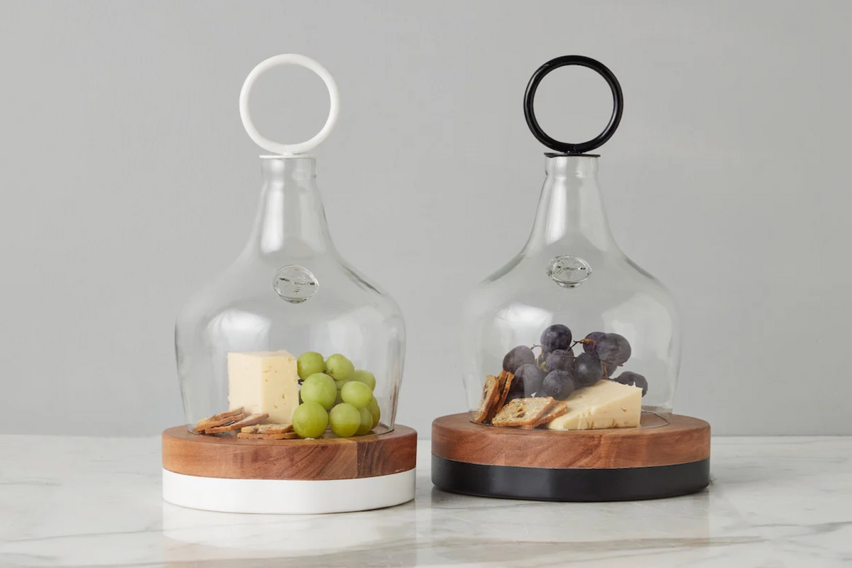 Small Black Mod Block Serving Board