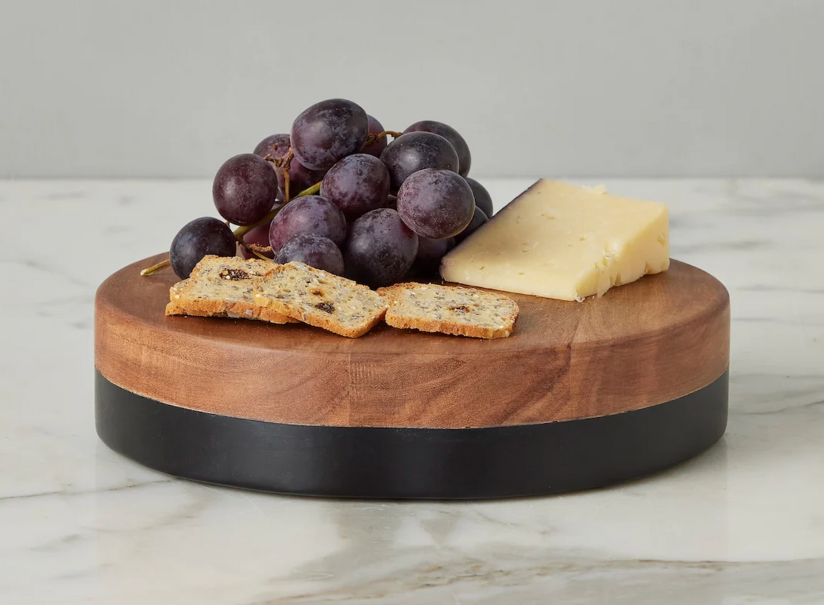 Small Black Mod Block Serving Board