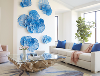 Blue Flower Wall Art, Medium