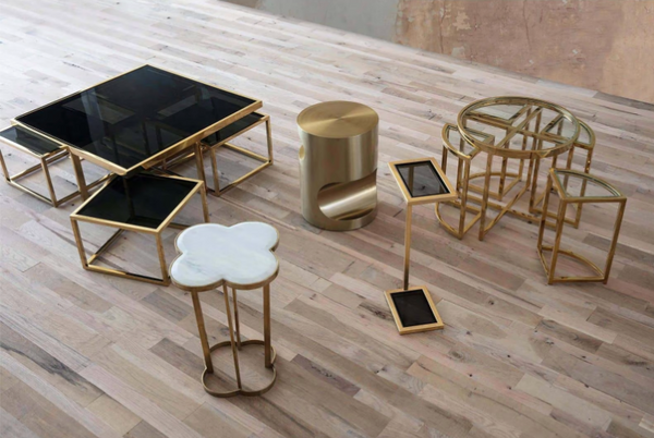 Liam Gold Leaf Drink Table