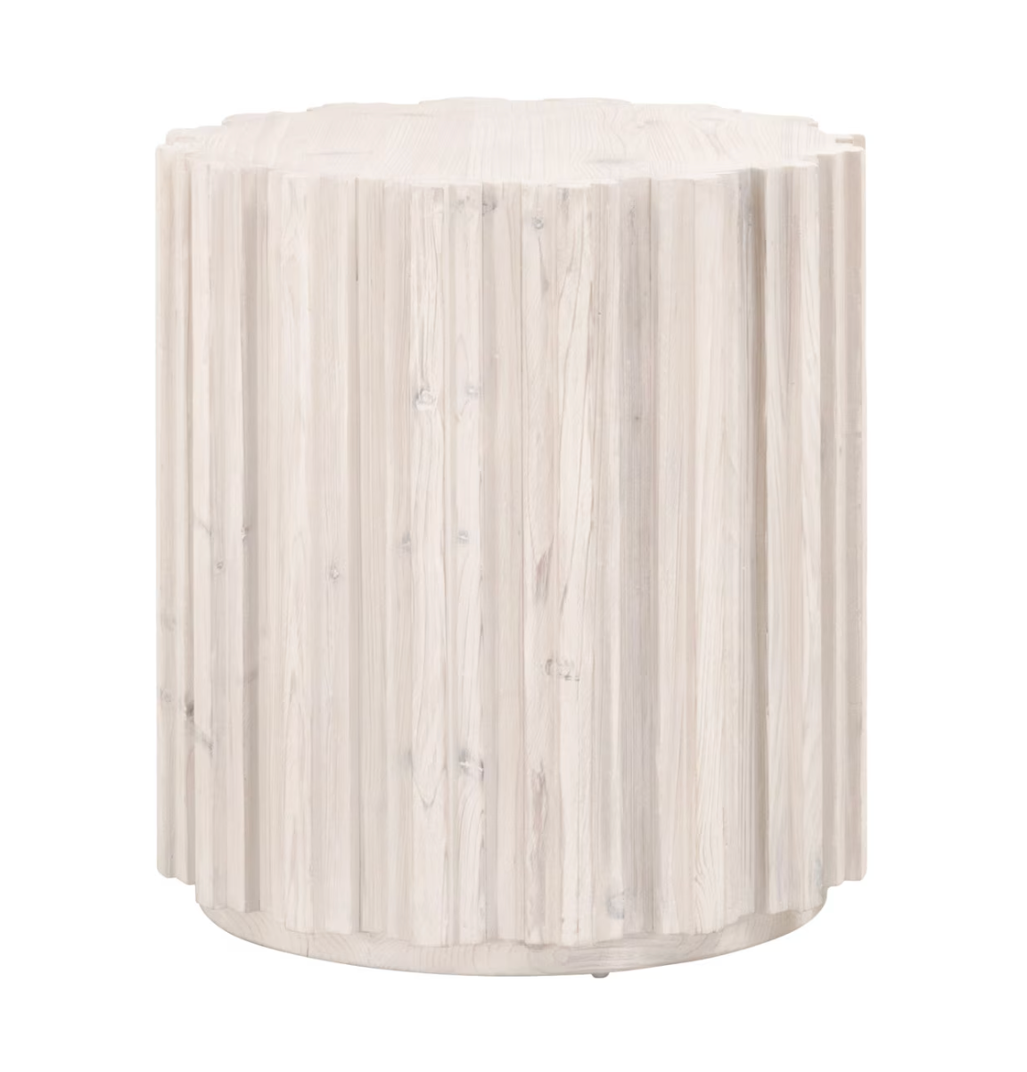 Rachel Pine White Wash End Table