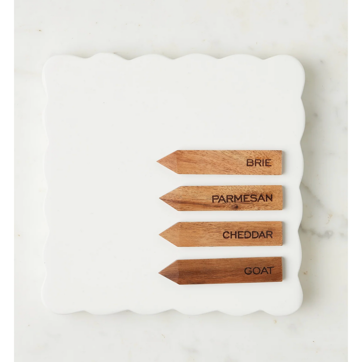 Square Scalloped Charcuterie Boards