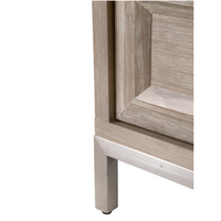 Azure Natural Gray Dresser, White Marble Top