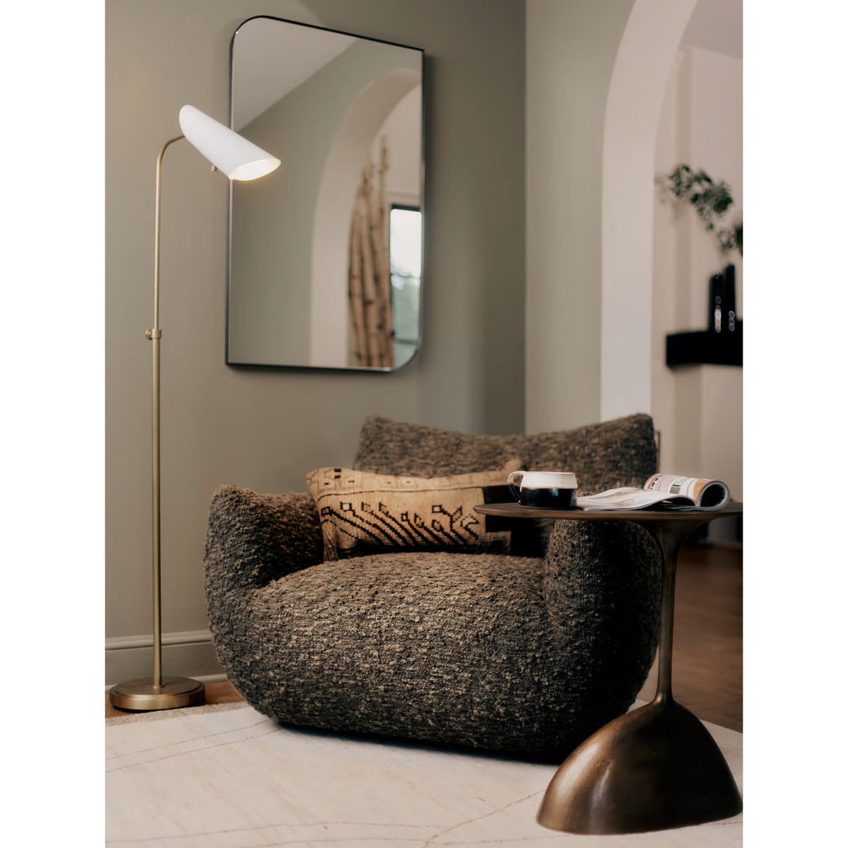 Rizzo Brass Accent Table