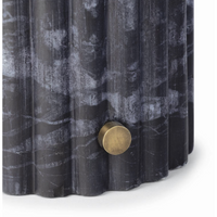 Tambour Black Marble Table Lamp