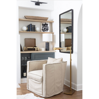 Noir Black Travertine Lamp