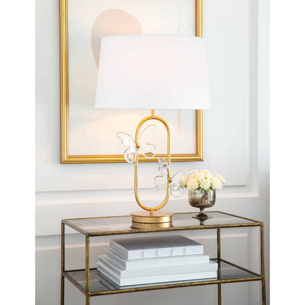 Monarch Gold Leaf Table Lamp