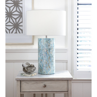 Layla Blue Mother Of Pearl Table Lamp