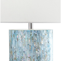 Layla Blue Mother Of Pearl Table Lamp