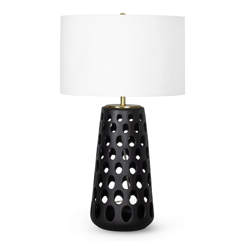 Kelvin Black Ceramic Table Lamp