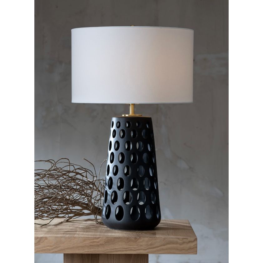 Kelvin Black Ceramic Table Lamp