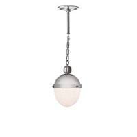 Otis Small Polished Nickel Pendant