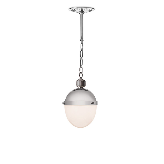 Otis Small Polished Nickel Pendant