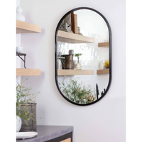Canal Black Steel Mirror