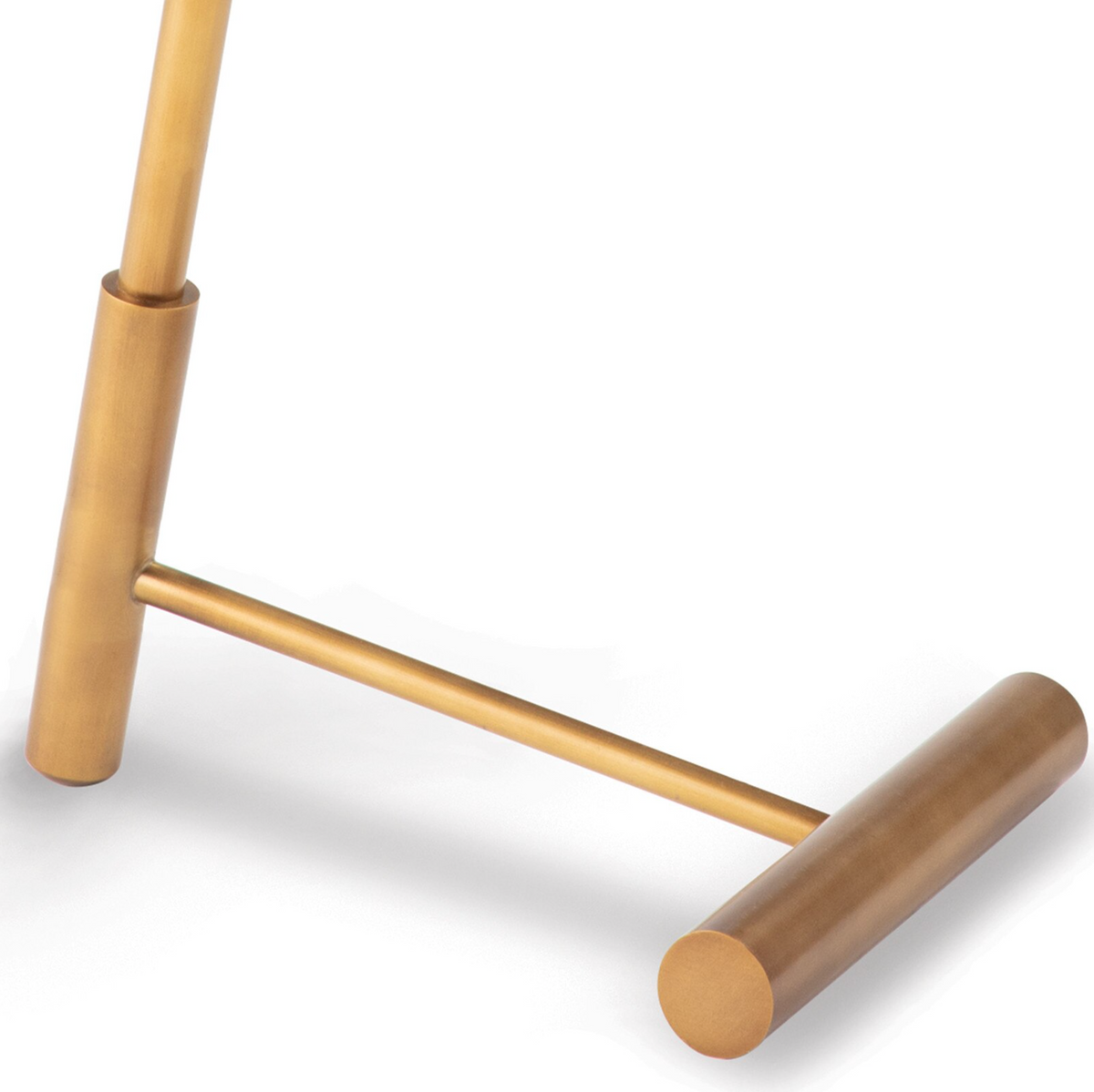 Spyder White & Brass Floor Lamp