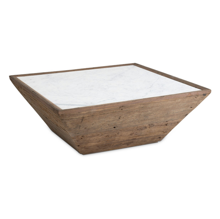 Vale Wood & Marble Square Coffee Table