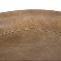 Marc Brown Leather Bar Stool Set of 2