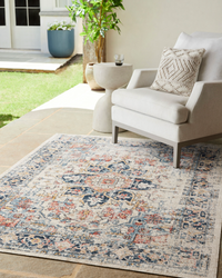 Huntington Multicolored Navy & Cream Rug
