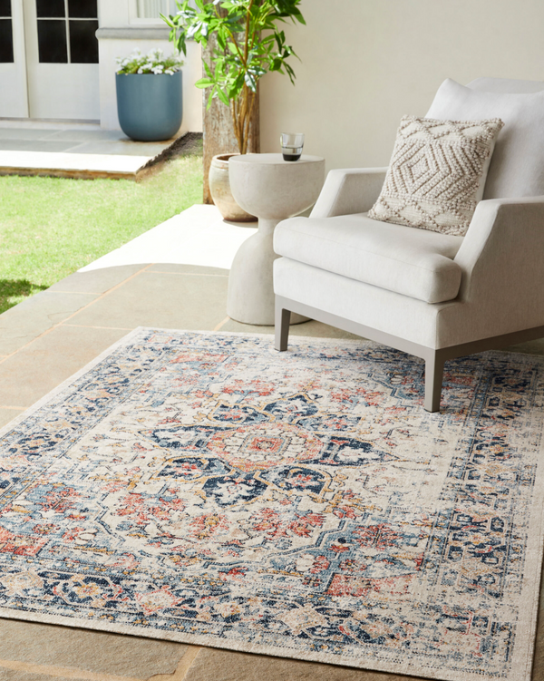 Huntington Multicolored Navy & Cream Rug