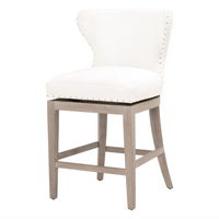 Millie Ivory Swivel Counter Stool